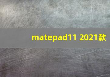 matepad11 2021款